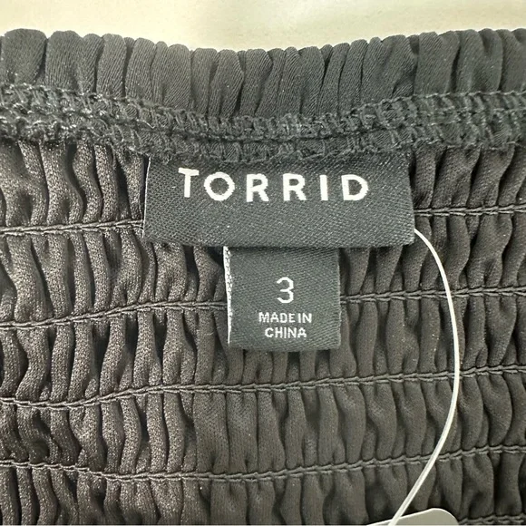 Torrid Foxy Cinched Front Peplum Tank Top Women Size 2X Stretch 22/24 Bl… - Picture 9 of 14